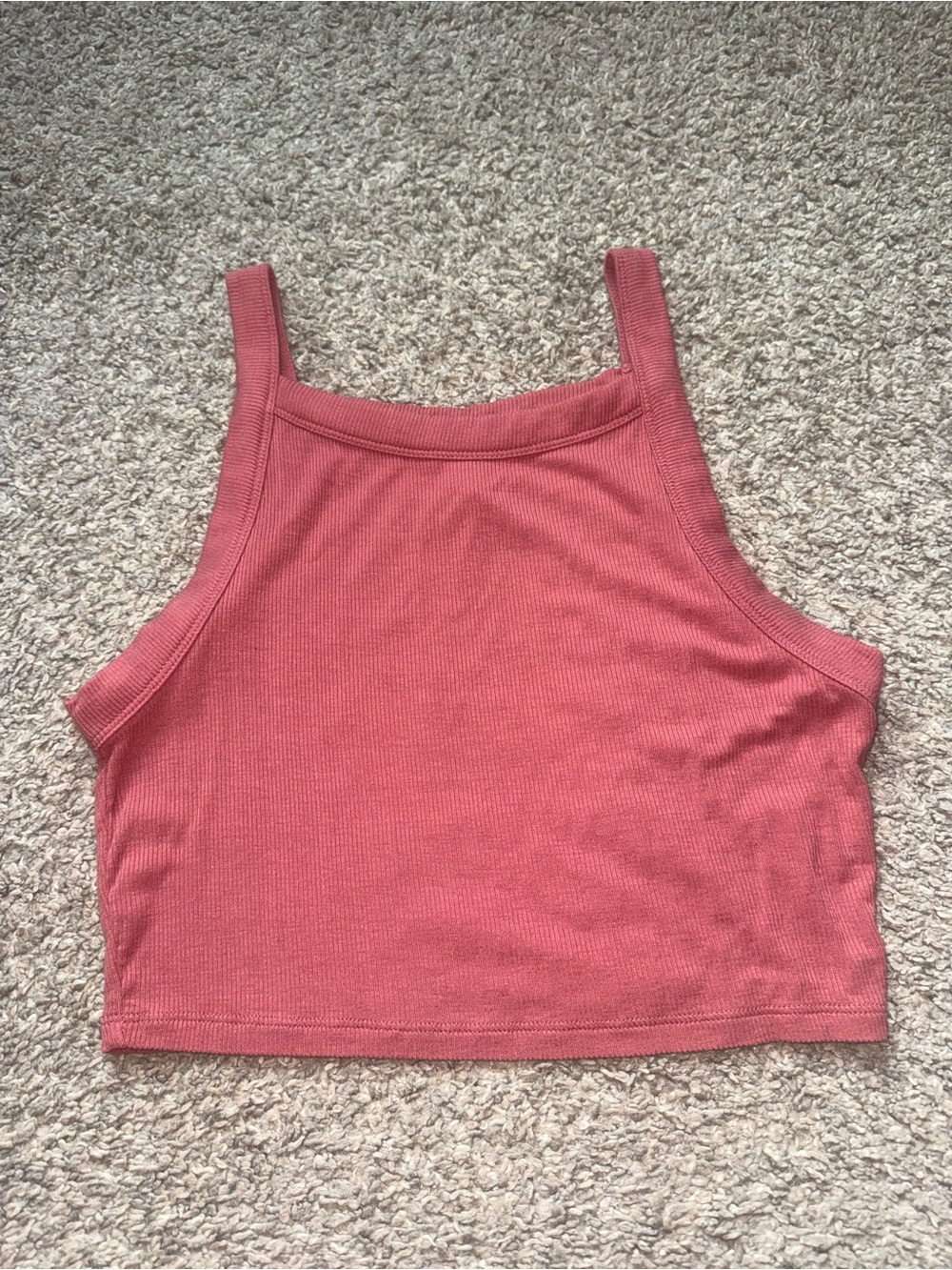 LA Hearts (PacSun) - Ribbed High Neck Tank Top - M, Peach